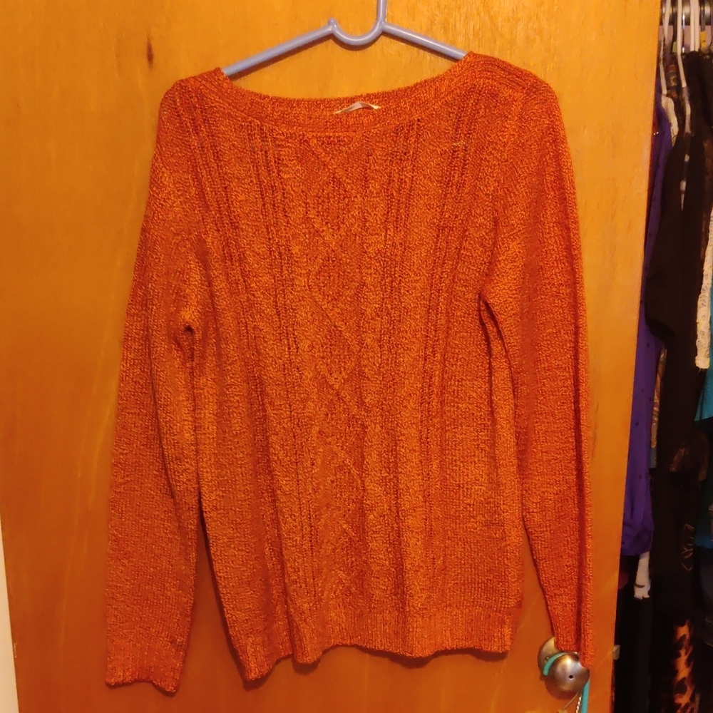 Lee Burnt Orange Crew Neck Sweater